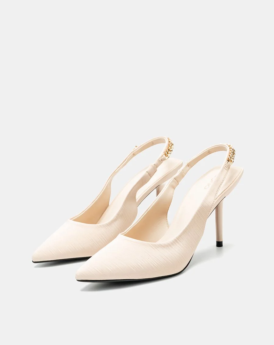 Giày Cao Gót Slingback Phối Xích - Image 4