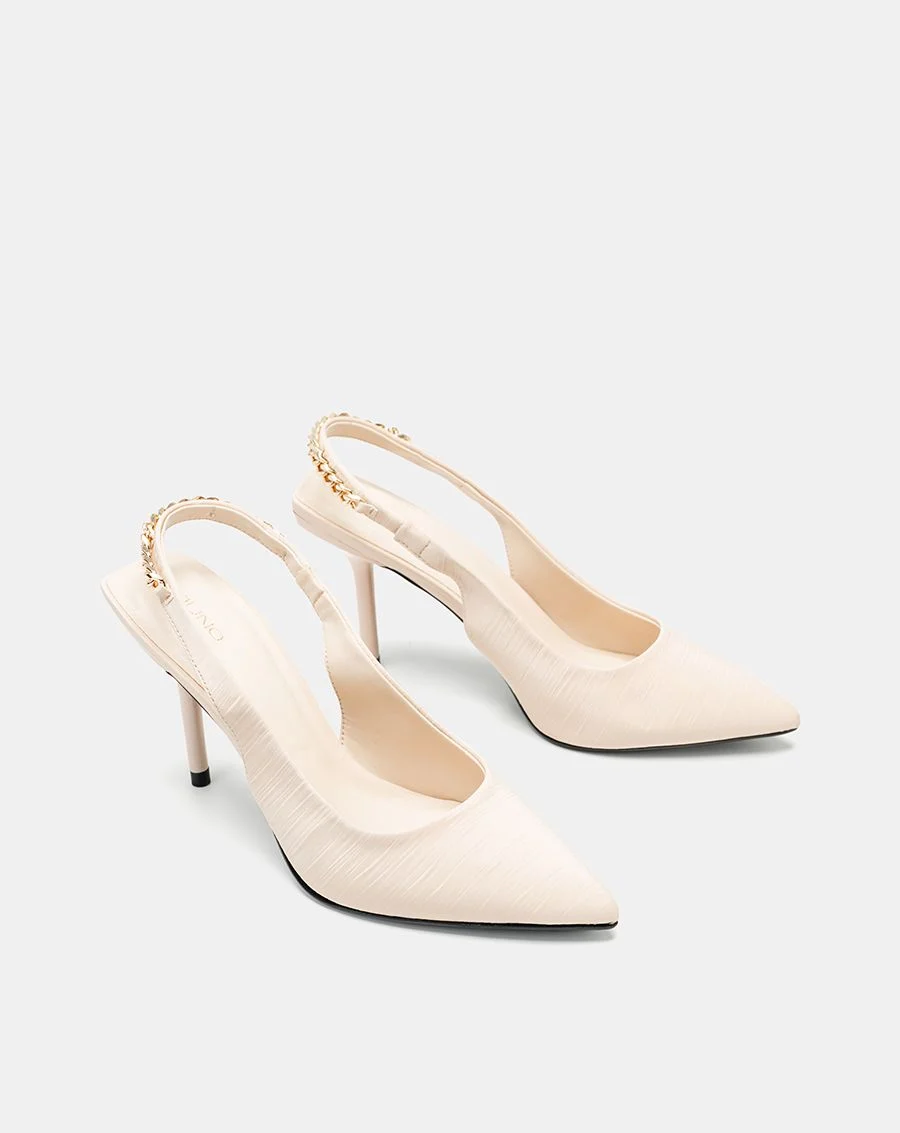 Giày Cao Gót Slingback Phối Xích - Image 2